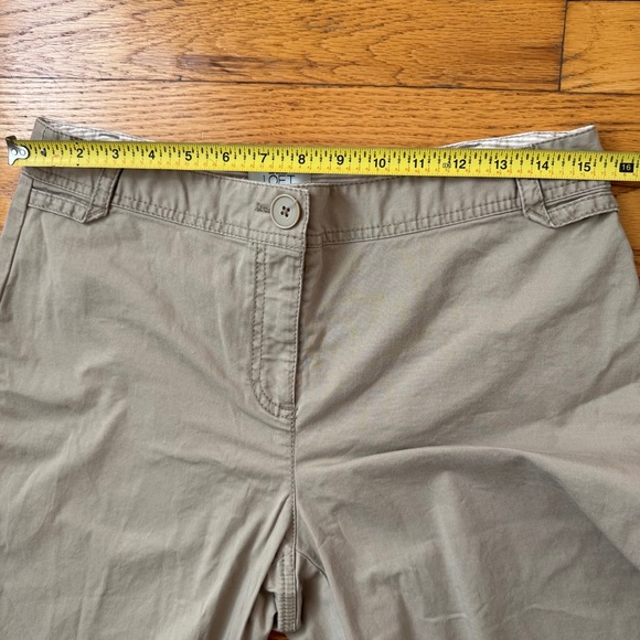 Ann Taylor Loft Petites Julie Straight Leg Khaki Pants Size 8P - Picture 6 of 9